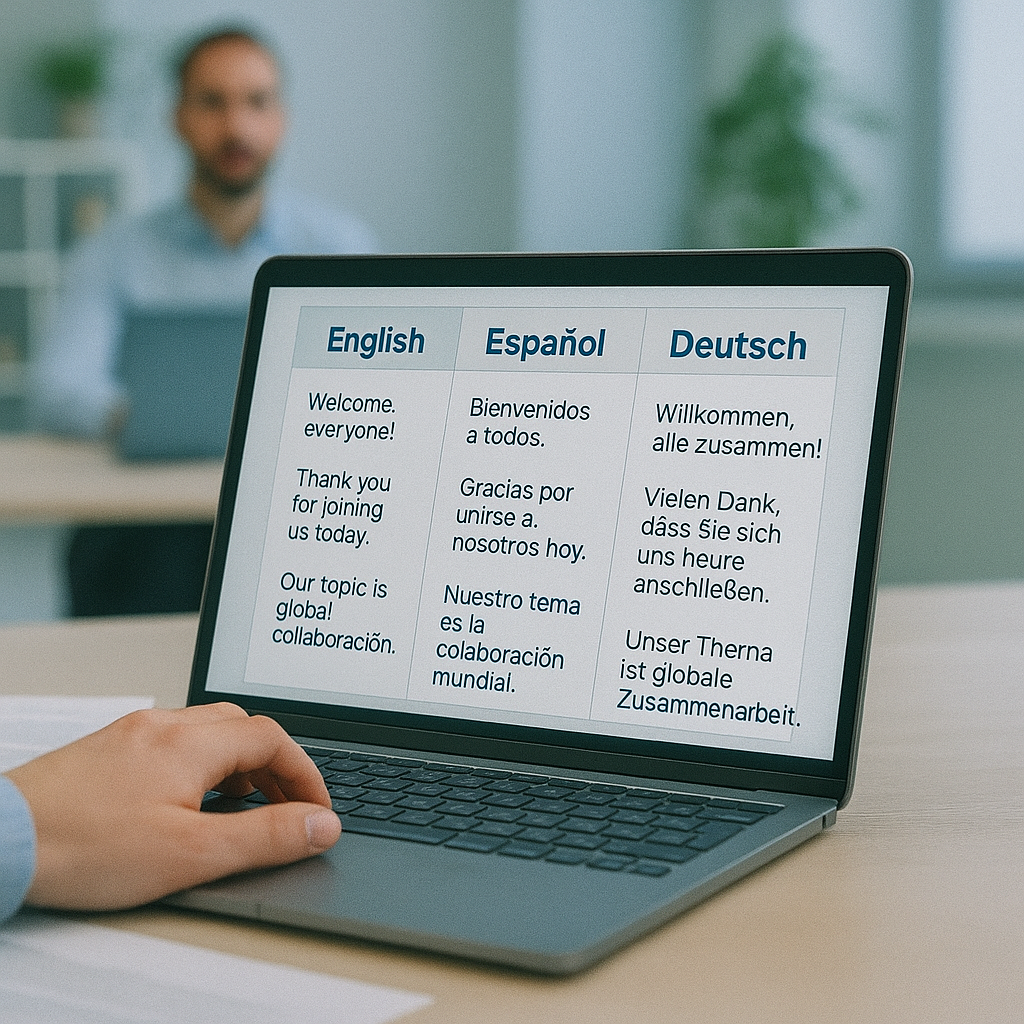 Multi-Language Live Transcription