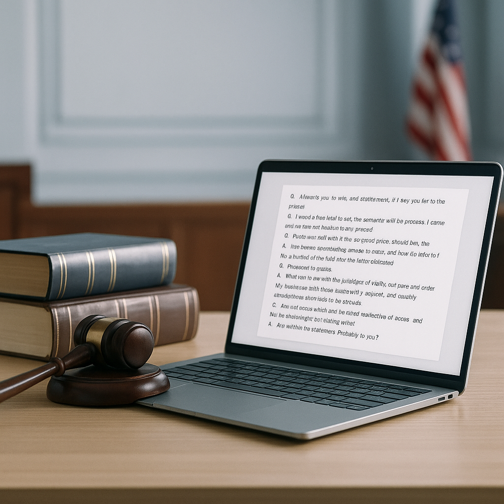 Courtroom & Legal Transcription